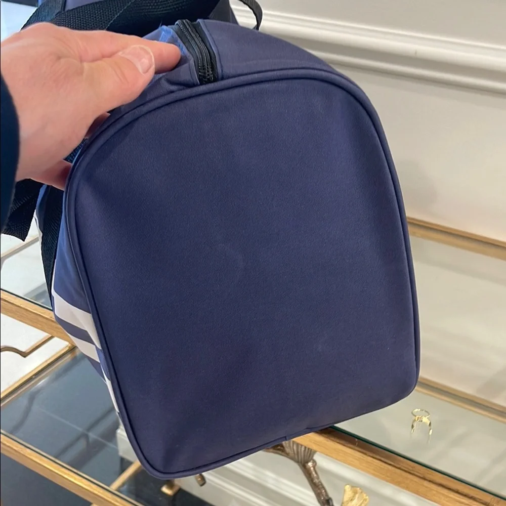 Jean Paul Gaultier Navy and White Duffel Bag